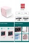 6L Makeup Mini Fridge with LED Light Mirror, Portable Cosmetic Storage Mini Fridge Heating Freezer, Car Refrigerator Can keep Vegetables, Fruits, Coffee, Suitable for Home/Car, pink - 6