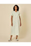 Women Green Embroidered Rayon Nightgown - 4