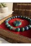 Azurite Stone Natural Stone Wooden Boxed Necklace and Bracelet Set - 2