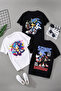 Sonic Printed 3-Piece Combination T-Shirt for Children and Youth