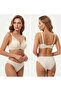 Seamless Tulle Detail Bra Set - 2