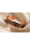 Copper Anatolian Motif Adjustable Clamp Bracelet - 3