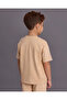 Boys Beige Embellished T-Shirt - 3