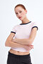Piping Detailed T-Shirt P1953 - 2