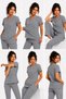 Lycra Scrubs Medical Uniform, Nurse Doctor Hospital Uniform, Men and Women, Healthcare Staff Uniforms, Navy Blue, Purple, Beige, Gray, Burgundy, Coffee, Orange, Blue, Mint, Sage Green, Green, Khaki - 4