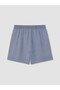 Vizyon New Season Indigo Women's Jean Shorts with Elastic Waist - 7