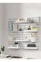 CozyNest Pegboard Wall Organizer Kit, Wall Shelf Storage Display Rack, 6 Pack Modular Hanging for Wall - 5