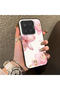 Mi 15 5g Compatible Silicone Edge Hard Back Case Couple Phone Case with Floral Pattern - 3