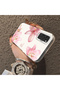 Samsung Galaxy S20 Fe Compatible Silicone Edge Hard Back Case Couple Phone Case with Floral Pattern - 4