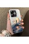 Infinix Hot 40I Compatible Silicone Edge Hard Back Case Couple Phone Case Tower Patterned - 3