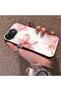 iPhone 17E Compatible Silicone Edge Hard Back Case Couple Phone Case with Floral Pattern - 2