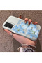 Samsung Galaxy A32 Compatible Silicone Edge Hard Back Case Couple Phone Case with Floral Pattern - 2