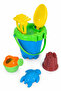 Large Size Figured Sand Bucket Beach Toy Set – Bucket, Shovel, Rake, Castle Mold, and Figured Sea Sand Toy - 6