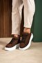 Zrc2623 - High Quality Luxen Thick Sole Suede Men's Sneaker Bitter Brown - 5