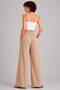 New Season Women's Linen Mixed Lace-Up Comfortable Palazzo - 3