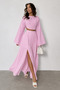 Raw Linen Bohemian Blouse Skirt Set - 3