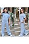 Striped Summer Modal 2-Piece Set for Young and Girls