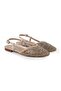 Women's Babet Stone Evening Dress Sling-Back Pointed Toe Linen L085.K618 - 3