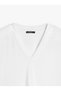 Kadın V Yakalı Basic T-Shirt - 6