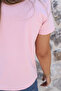 Pink Basic Crew Neck Tshirt - 4