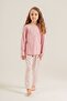 Girls' Pajama Set Printed Pink Long Sleeve Pajama Set Us2727-C-V1