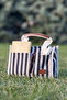 Women's Natural Fabric Canvas Hand and Shoulder Bag - Mini Tote Bag Suitable for Daily Use - 4