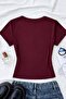 Button Detailed Embroidered Snap Blouse - 2