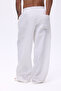 Super Baggy Linen Trousers with Elastic Waist - 4