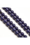 Afghan Musk Rosary 99 Beads 6.5mm Deep Blue Prayer Beads 24g with Red Cord Tassel - 4