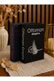 Decorative Fabric Book Box Set of 2 - Hidden Storage Box Modern Home and Office Accessory