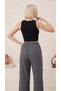 Smoked Women's Muslin Palazzo Sweatpants High Waist Wide Leg - 6