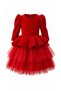Truvakar Sleeve, Voluminous Layered Tulle Skirt, Girls' Evening Dress, Ages 2-16 - 2