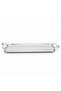 Silver Stainless Steel Rectangle Cake & Serving Tray with Ornate Floral Handles & Rose Quartz Accent – 35×12 cm / 45×12 cm - 4