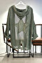 Star embossed hooded mesh imported jacket