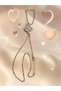 Gold Color Large Clover Figured Zircon Stone Stylish Steel Necklace - Tarnish Resistant - 35cm - 3