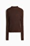 Glittery turtleneck top - 4