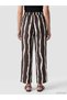Lcwaikiki Classic Brown Elastic Waist Striped Women's Trousers - 4