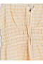 Xside Yellow Plaid Rope Strap Waist-Sitting Dress - 6