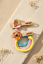 Cute Teddy Bear Figured Clip Buckle and Colorful Hair Elastic Set for Children - 4