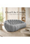 Oversized Bubble Couch Chair, Modern Memory Foam Round Bubble Sofa, 3D Honeycomb Shape Curved Sofas for Living Room/Office/Apartment/Small Space (Triple-Seater) - 2