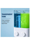 Double Chamber Wall Mounted 1000ml Hand wash Dispenser Manual Push Pump Liquid Soap & Shampoo Dispenser for Bathroom, Kitchen & Commercial Use - 7