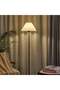 Modern pleated aesthetic floor lamp, living room pole lighting, 3 colors brightness work lamp modern tall standing hanging light for living room bedroom reading - 4