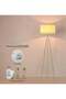 KLNAMAEAAN Nordic Modern Bedroom linen cover Standing Floor vertical lamp With 9W bulb and Remote control