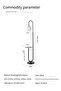 Nordic Modern Iron Atmosphere Standing Floor Lamp With Shelf Glass Lampshade With Coffee Tray - 6
