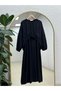 Bemenya Double Dress with Tie Detail-As4095 Black