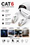 كابل إيثرنت CAT6 بطول 1 متر RJ45 LAN كابل مودم إنترنت لجهاز التوجيه والكمبيوتر - 5