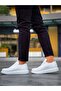White (White Sole) Lace-Up Men's Sneaker - 5