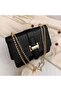 Women's Crocodile Pattern Shoulder Bag, Ladies PU Leather Crossbody Bag Sling Bag Side Bag Small Square Bag - 4