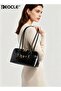 Women's Structured Shoulder Bag with Top Handle and Adjustable Strap Versatile Satchel with Comfortable Carry for Daily Use - 2