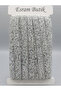 Silver Stone Applique Strip - Iron-On Decorative Strip Ornament and Accessory Material 1.5 cm Wide X 1 Meter - 7
